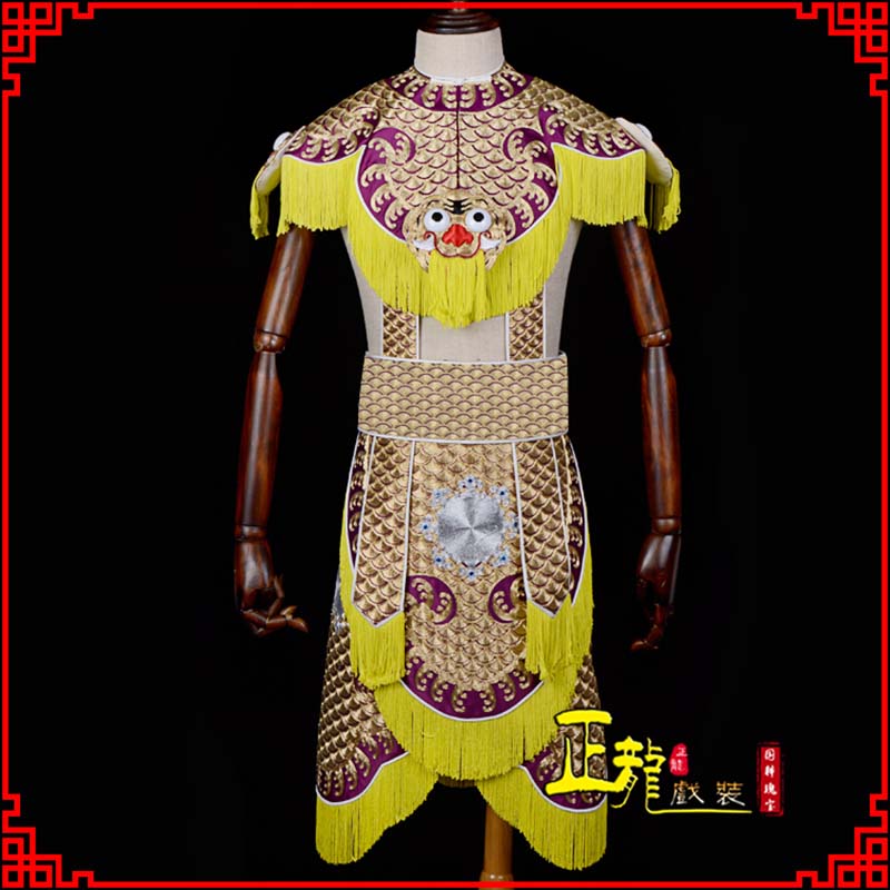 聂拉木武将士兵云肩鱼鳞侉子